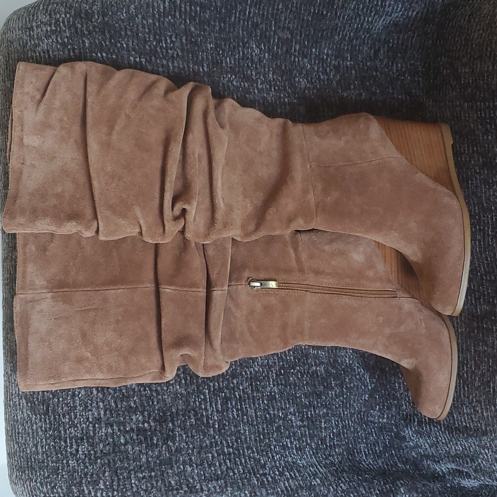 NEW! French Connection Chevron Slouchy Wedge Boot, Size 7.5